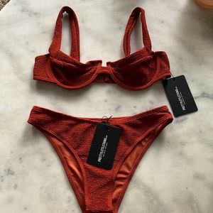 Pretty little thing bikini in burnt orange